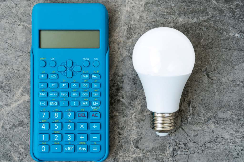 energy efficient lighting calculator lightbulb