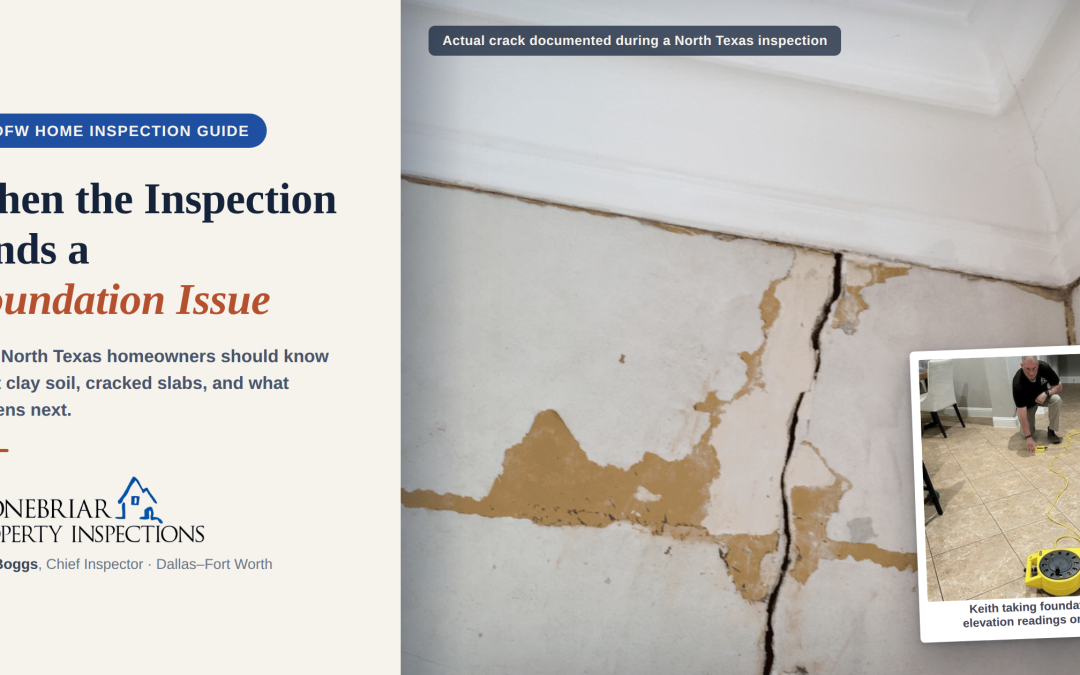 When the inspection finds a foundation issue